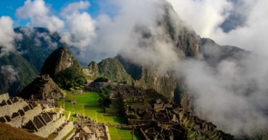 aerial photography of mountain