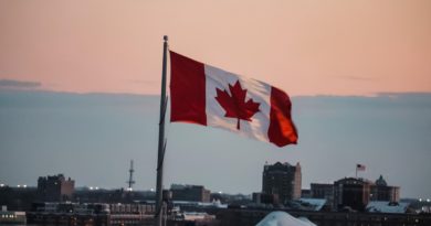 waving Canada flag