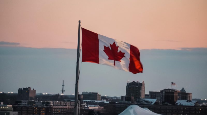 waving Canada flag