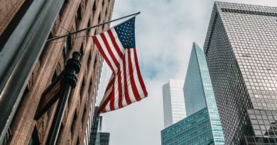 low angle photo of flag of U.S.A