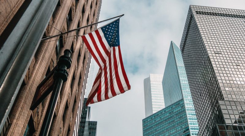 low angle photo of flag of U.S.A